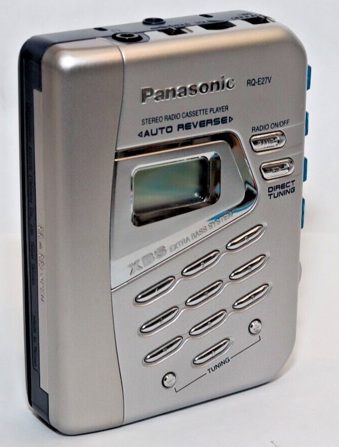 REFURBISHED - Panasonic Radio/Cassette Player RQ-E27V - In Original Box , Headphones and Documents. Serial Number: BD1JA008262 - (Fully Operational)