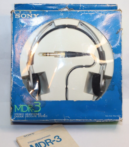 REFURBISHED - Sony MDR-3 - Boxed Headphones - Walkman Headphones  - (Fully Operational) with Amended Audio Jack
