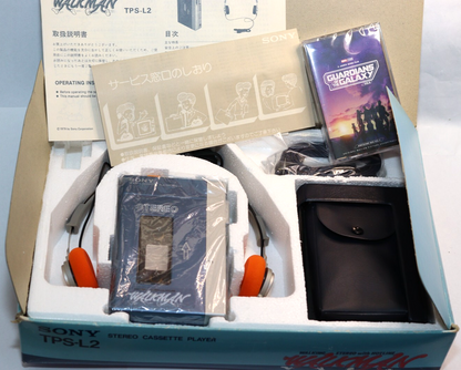 REFURBISHED - Sony Walkman Cassette Player Sony TPS-L2, Including Accessories in Original box. Rare Japanese Version Serial matched - (Fully Operational) Serial No: 62646