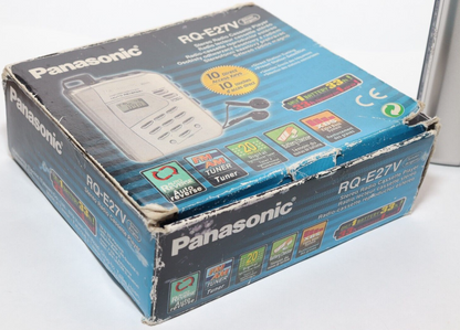 REFURBISHED - Panasonic Radio/Cassette Player RQ-E27V - In Original Box , Headphones and Documents. Serial Number: BD1JA008262 - (Fully Operational)