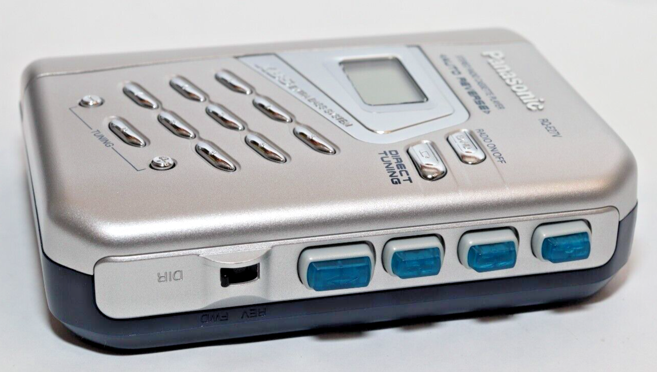 REFURBISHED - Panasonic Radio/Cassette Player RQ-E27V - In Original Box , Headphones and Documents. Serial Number: BD1JA008262 - (Fully Operational)