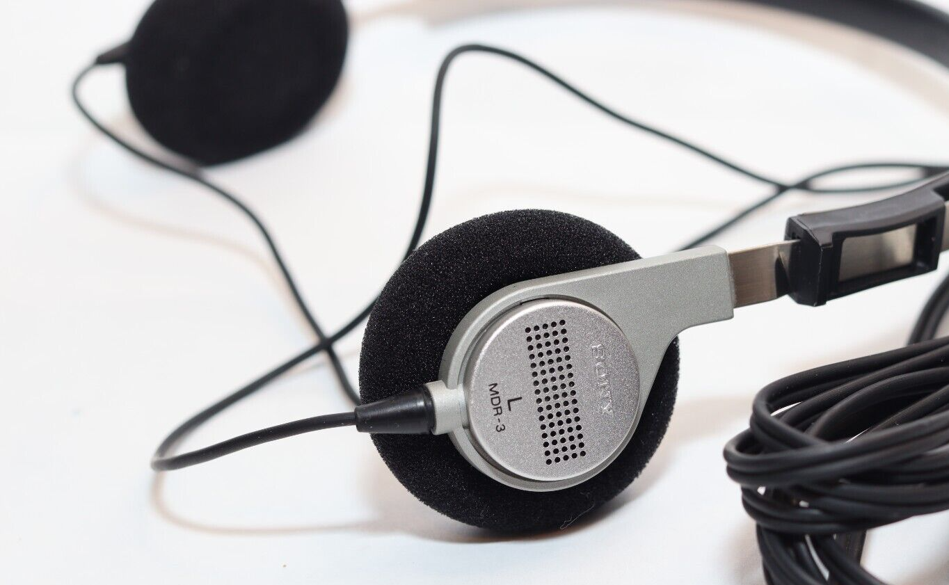 REFURBISHED - Sony MDR-3 - Boxed Headphones - Walkman Headphones  - (Fully Operational) with Amended Audio Jack
