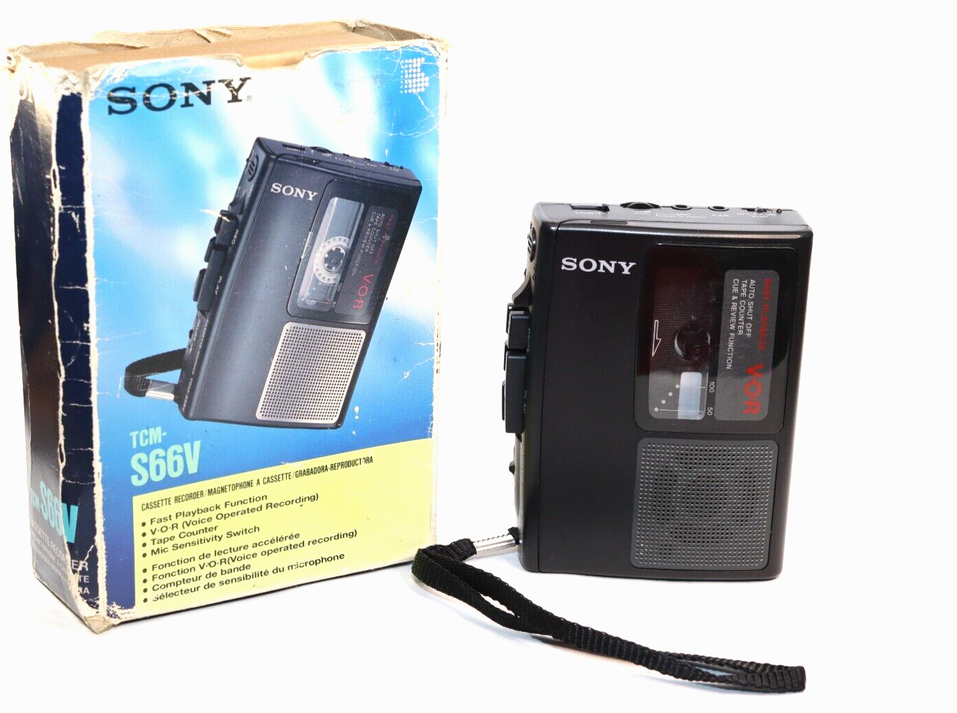 REFURBISHED - Sony Walkman Cassette-Corder BOXED TCM-S66V - (Fully Operational) SN: 220250