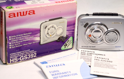 REFURBISHED - Aiwa Cassette Player HS-GS392 In Box - (Fully Operational) SN: 509EC92Q0197