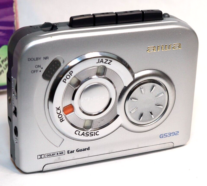REFURBISHED - Aiwa Cassette Player HS-GS392 In Box - (Fully Operational) SN: 509EC92Q0197