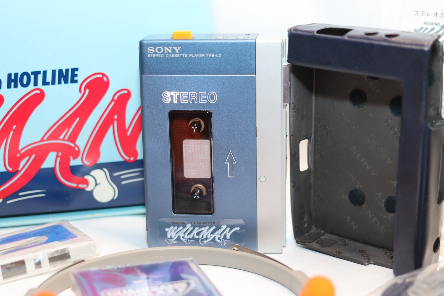 REFURBISHED - Sony Walkman Cassette Player Sony TPS-L2, Including Accessories in Original box. Rare Japanese Version Serial matched - (Fully Operational) Serial No: 62646